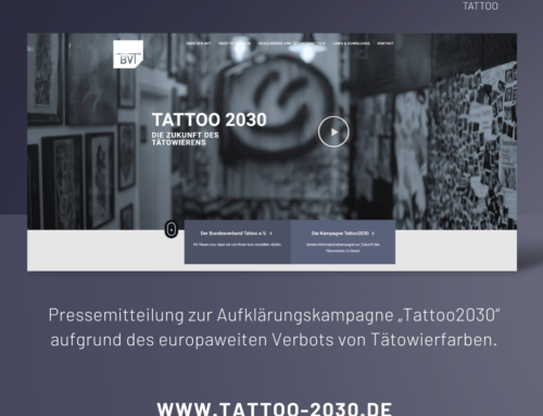 Pressemitteilung zur Aufklärungskampagne „Tattoo2030“